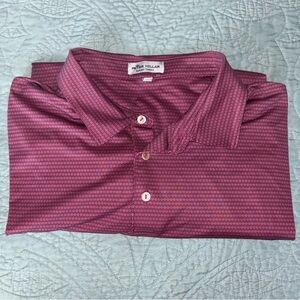 Peter Millar Summer Comfort Polo Shirt Mens XL Pink Golf